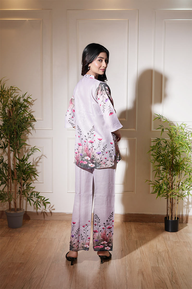 Floral Breeze Linen Co-Ord Set