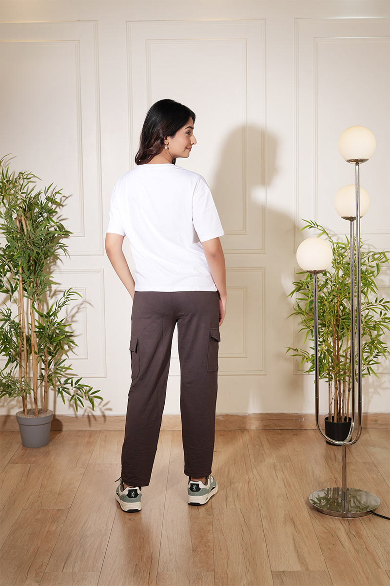 Casual Comfort Cotton-Lycra Streetwear Co-ord Set