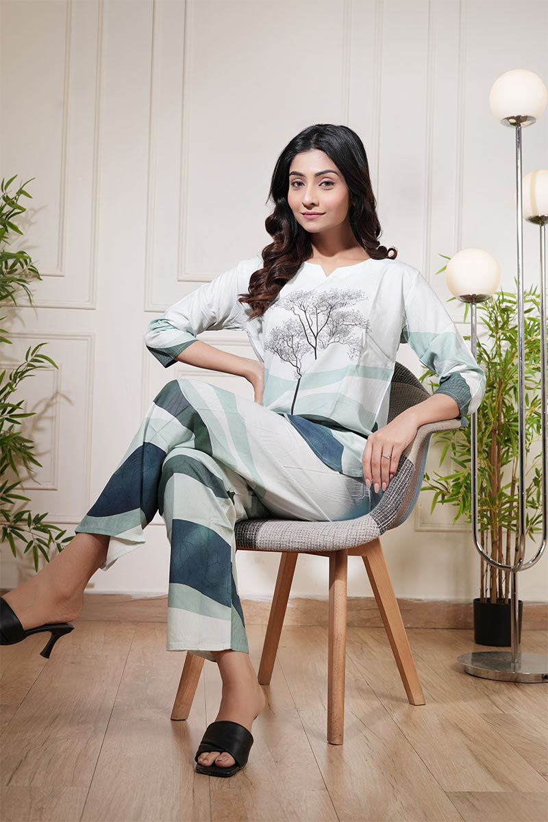 Soft Apricot Rayon Co-Ord Set – Everyday Comfort with Effortless Elegance