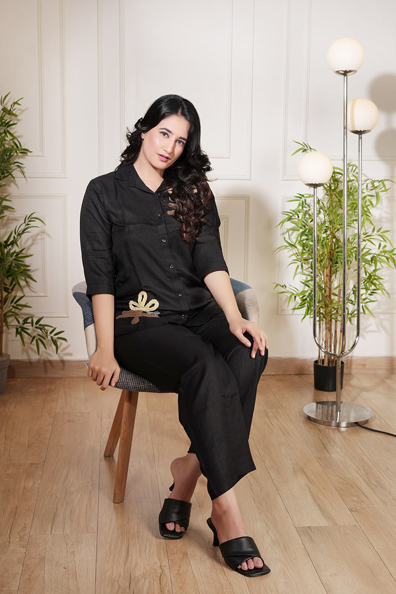 Midnight Chic Black Co-Ord Set – Modern, Sleek & Effortlessly Stylish