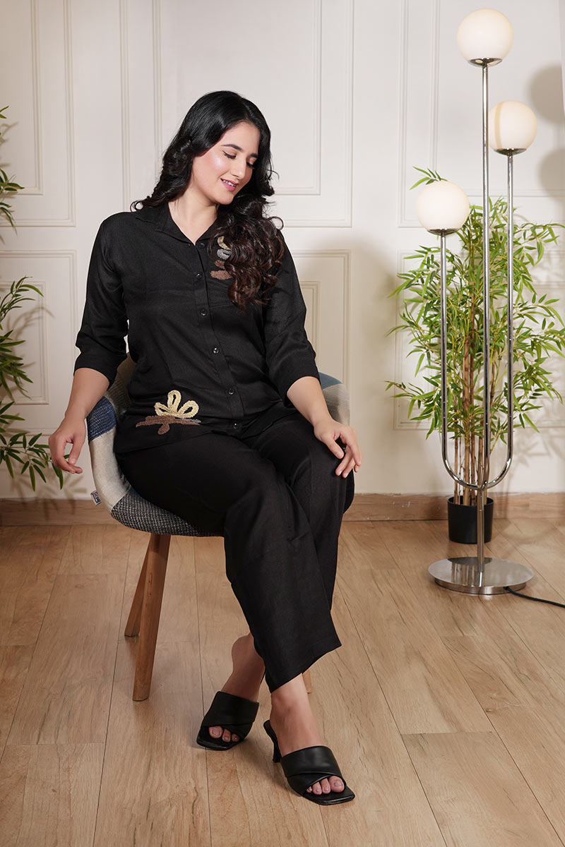 Midnight Chic Black Co-Ord Set – Modern, Sleek & Effortlessly Stylish